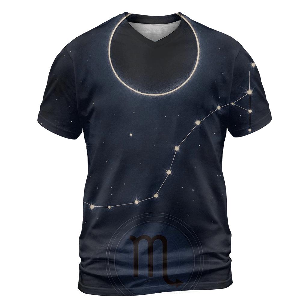 Scorpio Lunar Eclipse Constellation Seal designer pattern shirts