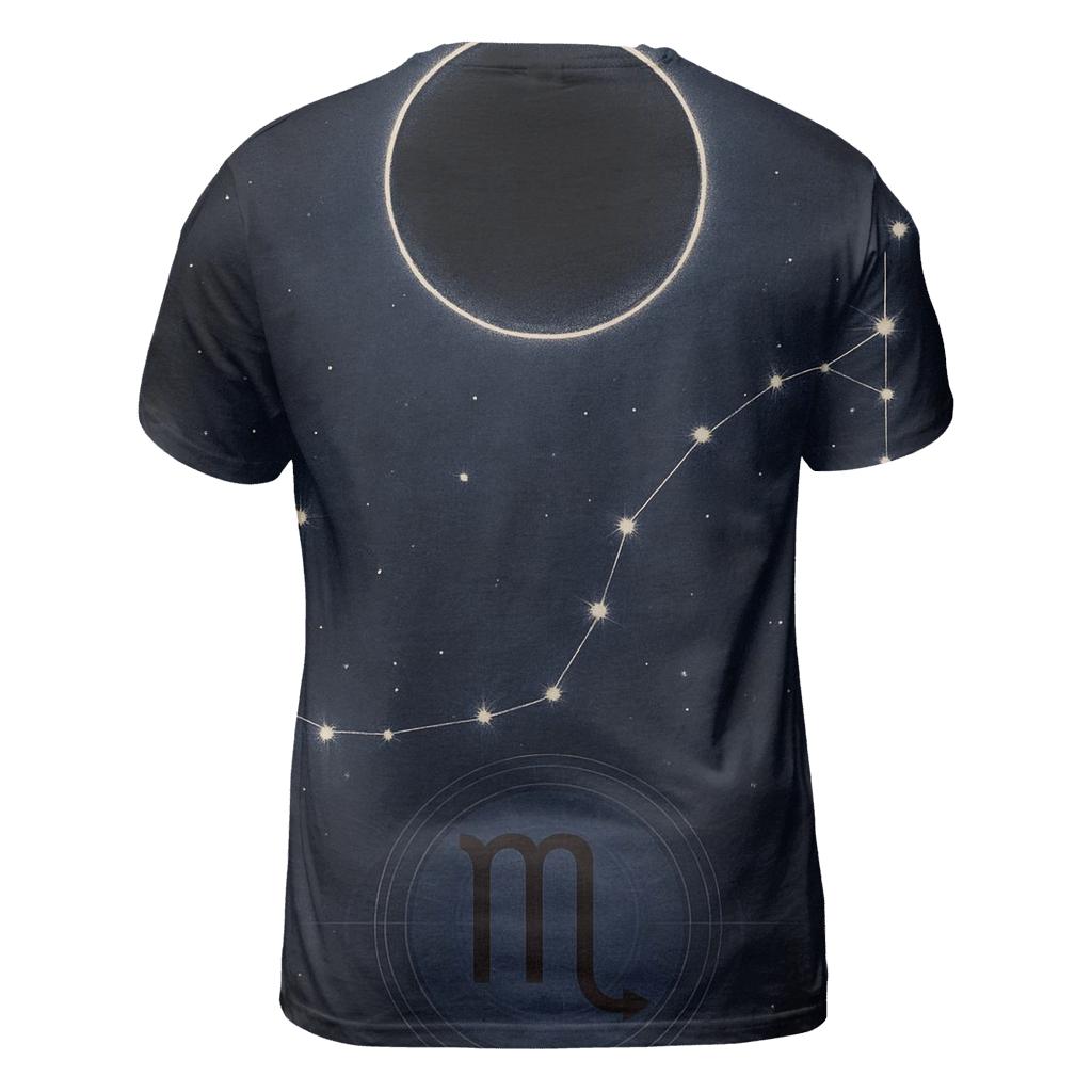 Scorpio Lunar Eclipse Constellation Seal designer pattern shirts
