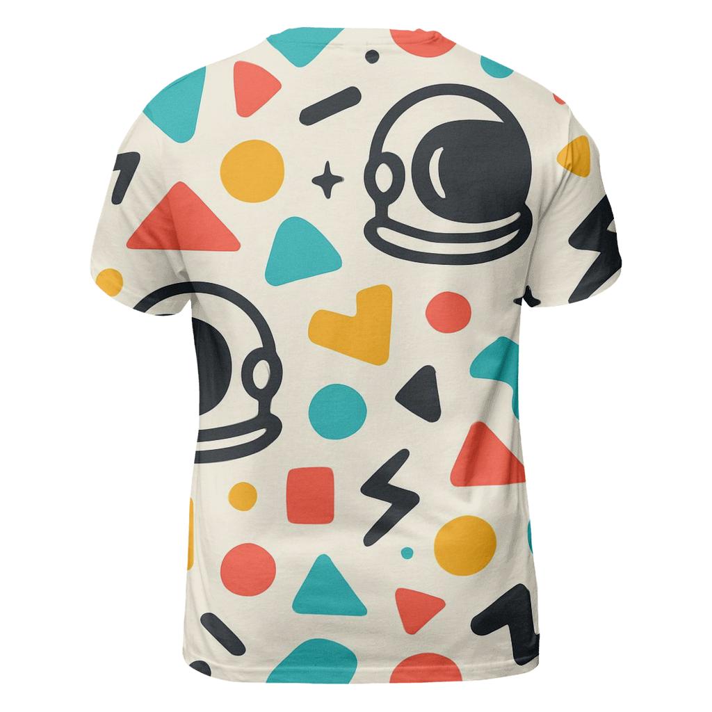 Memphis Spacewalk Confetti trendy printed shirt styles