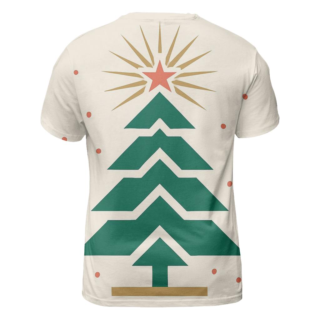 Starburst Tree Geometry Banner artistic all-over print tops