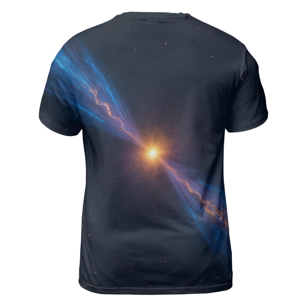 Bipolar Jet Outflow Sheets vibrant all-over design tees