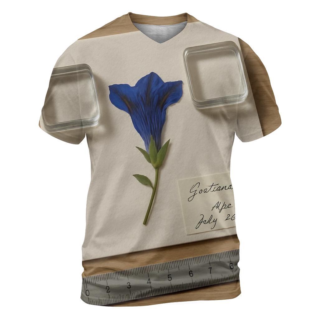 Pressed Herbarium Specimen Under Glass Weights statement graphic shirts