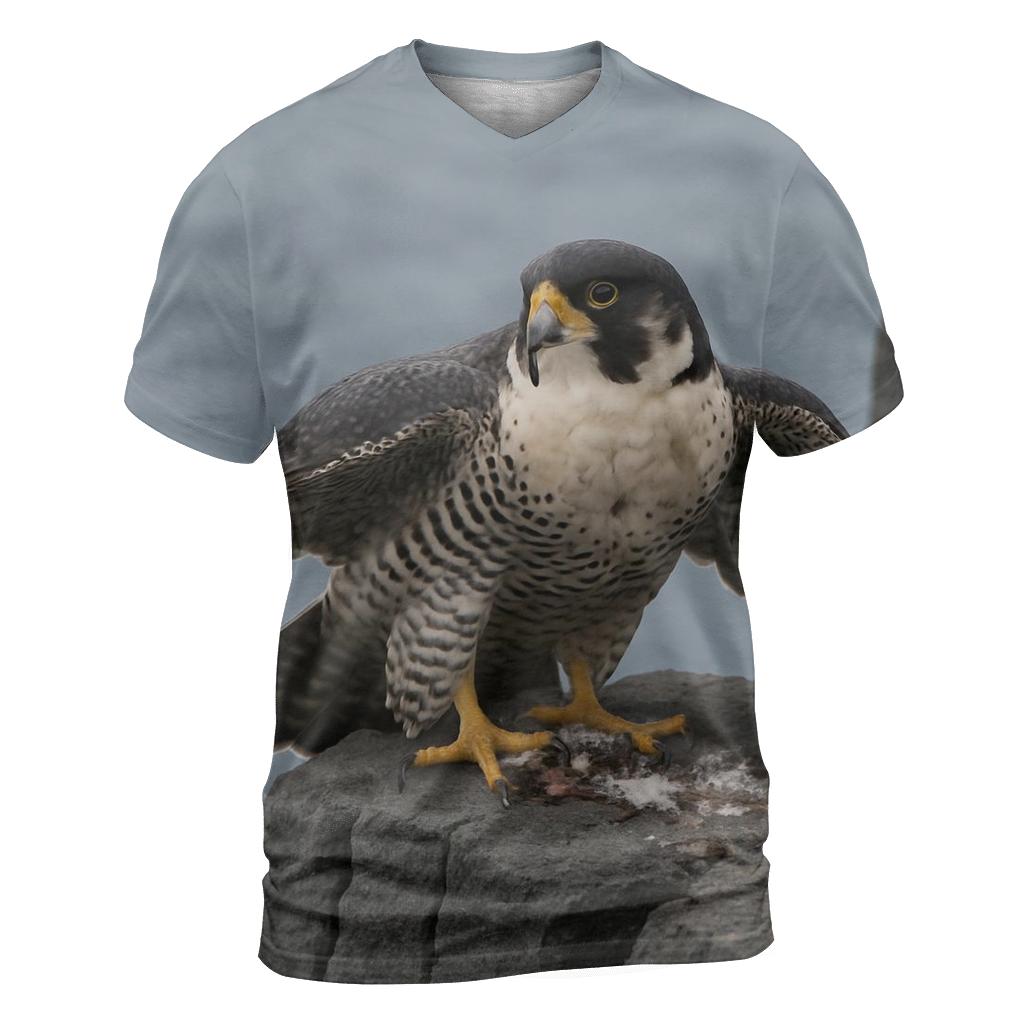 Basalt Cliff Sentinel Peregrine Falcon custom all-over print shirts