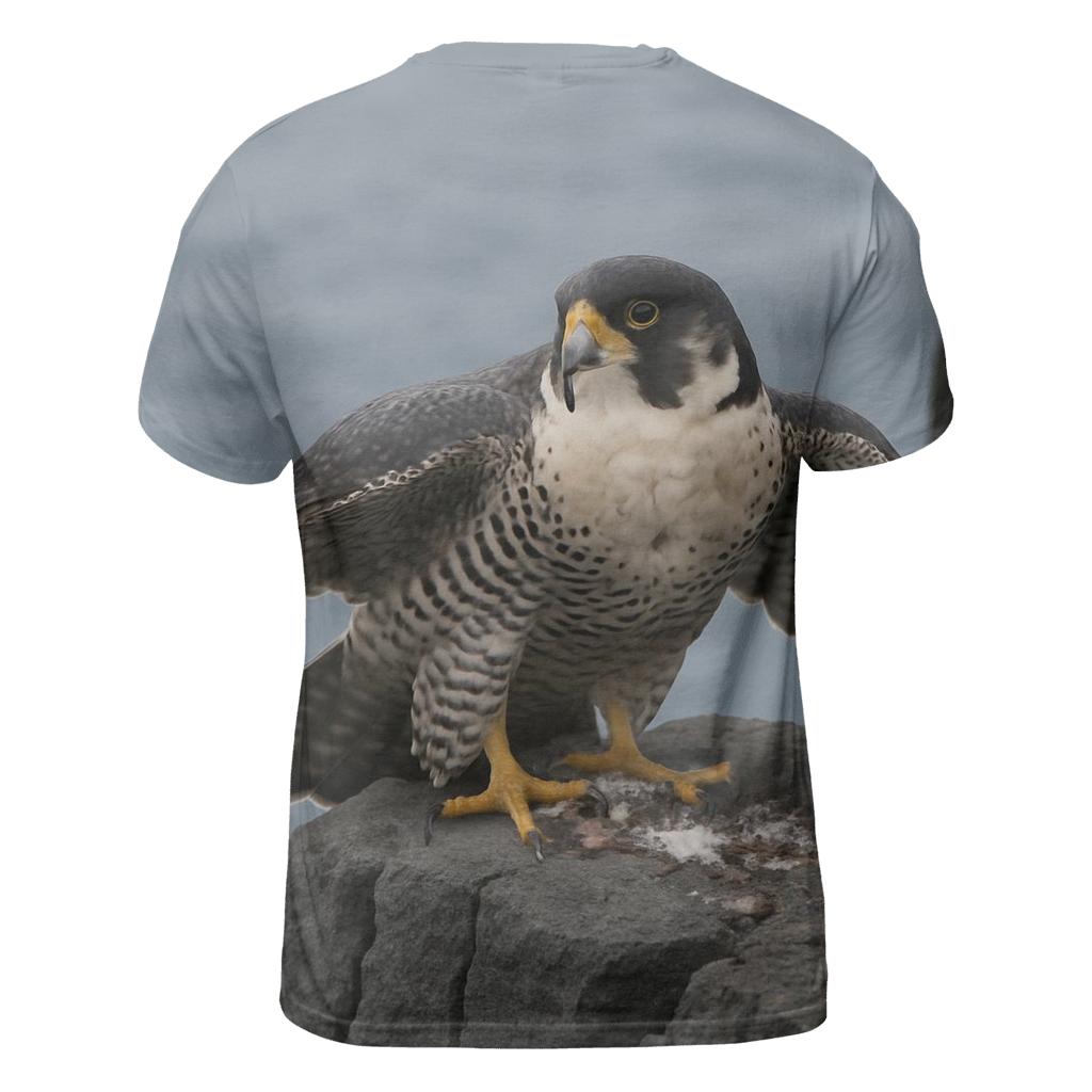 Basalt Cliff Sentinel Peregrine Falcon custom all-over print shirts