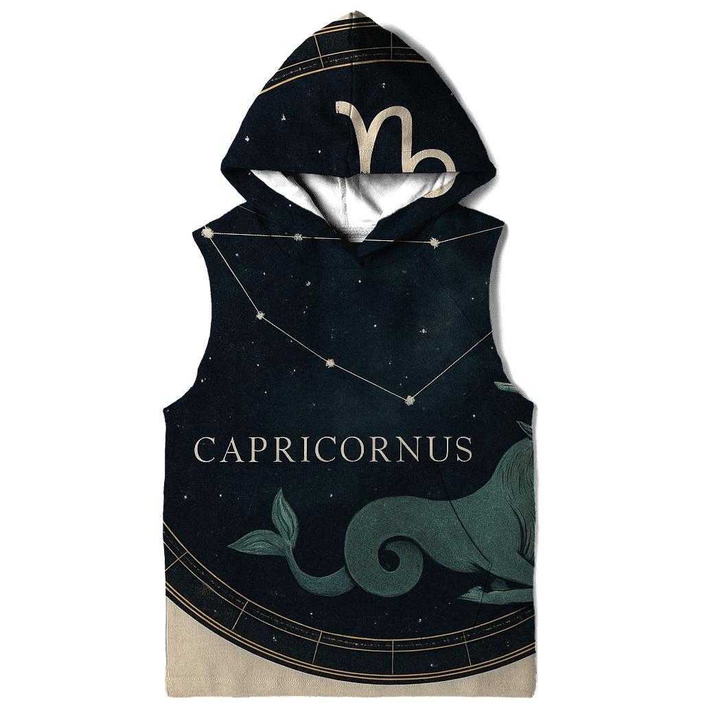 Capricorn Sea Goat Star Chart Emblem zip-up hoodies