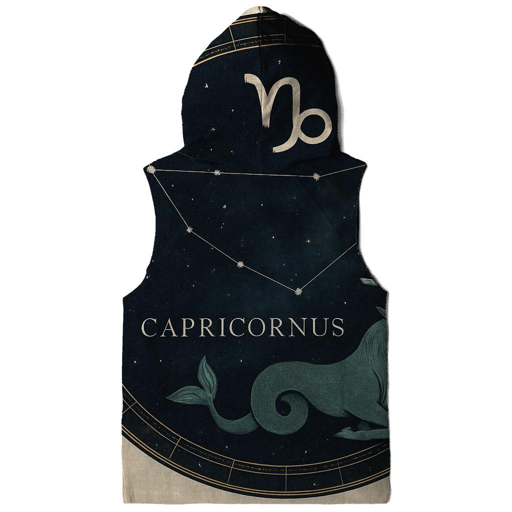 Capricorn Sea Goat Star Chart Emblem zip-up hoodies
