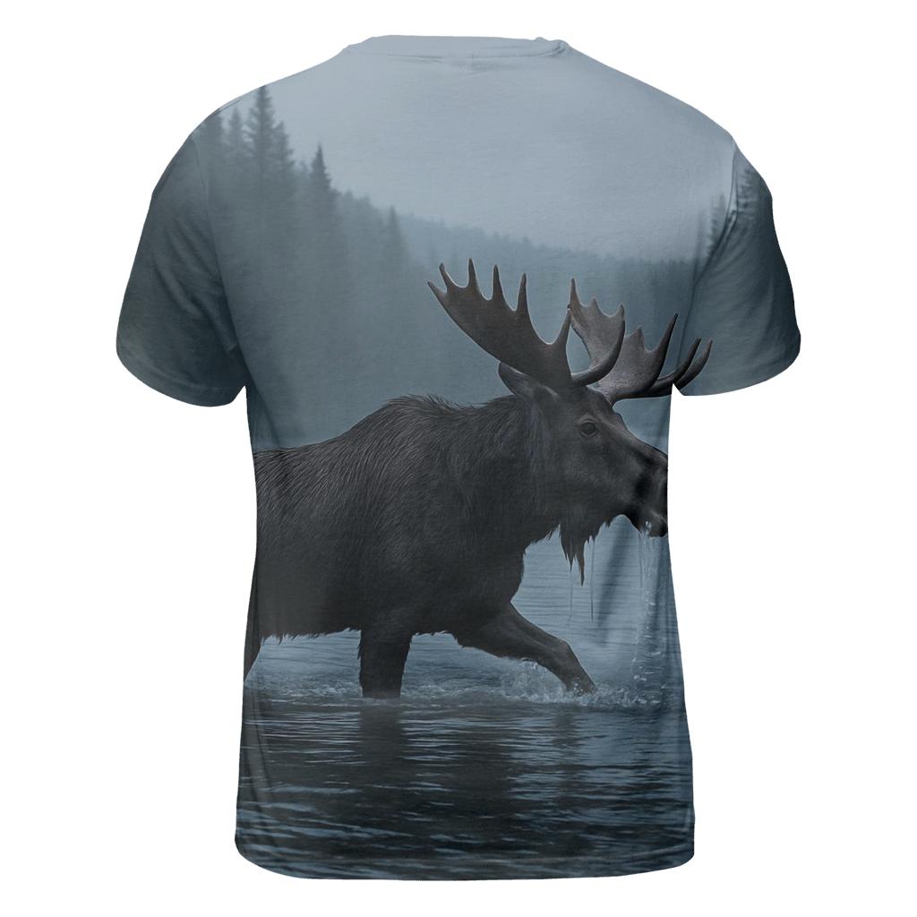 Mist Channel Crossing Moose custom all-over print shirts