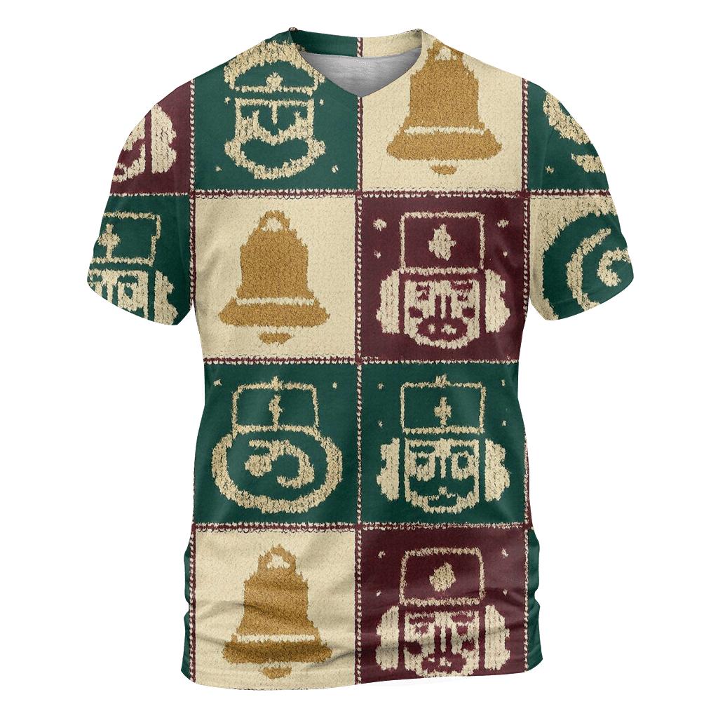 Nutcracker Nebula Checker Tapestry Design statement graphic shirts