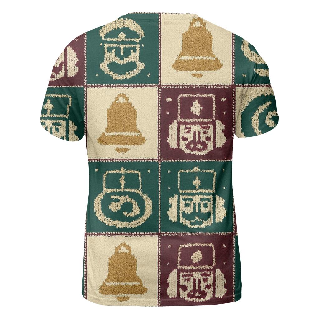 Nutcracker Nebula Checker Tapestry Design statement graphic shirts