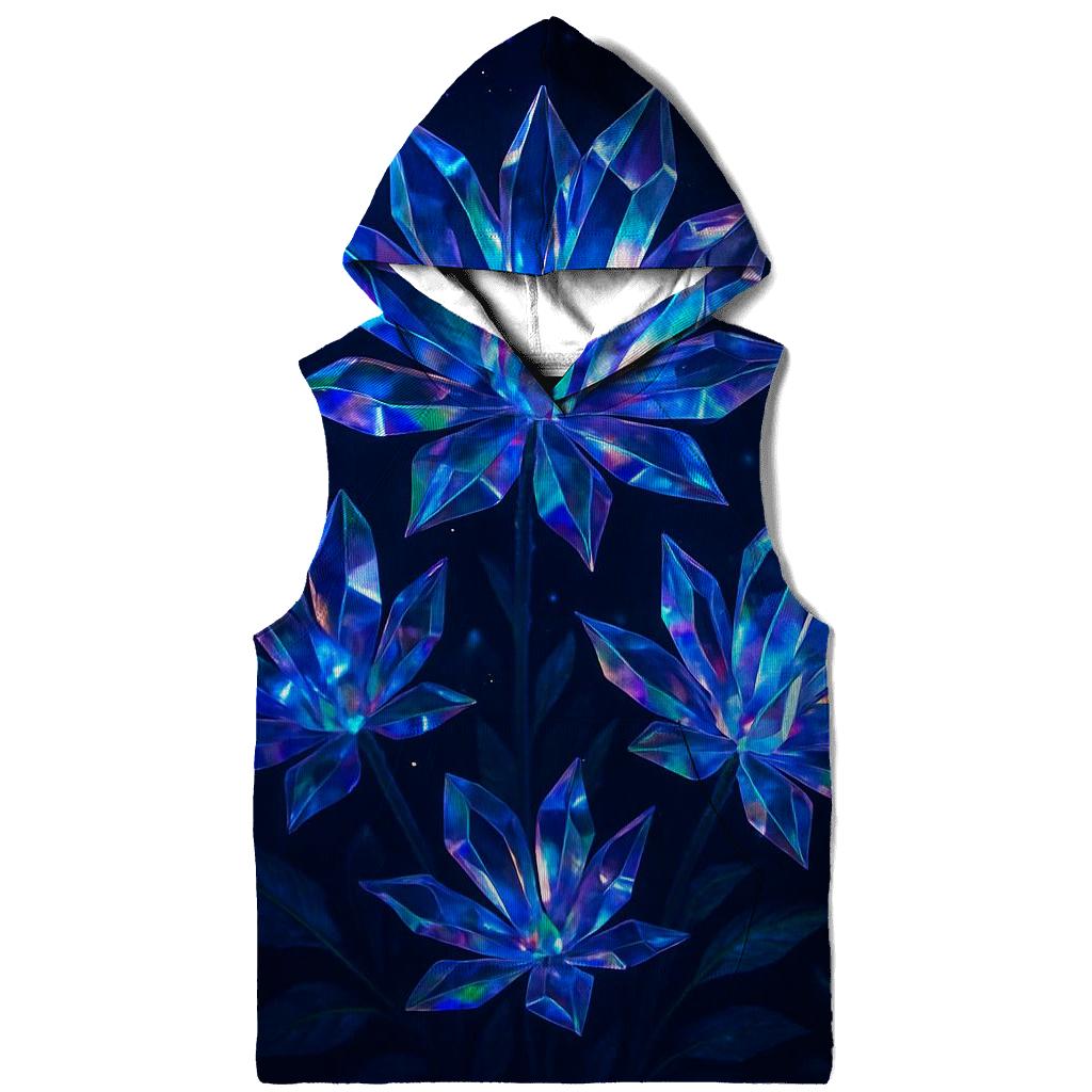Midnight Prism Garden embroidered hoodies