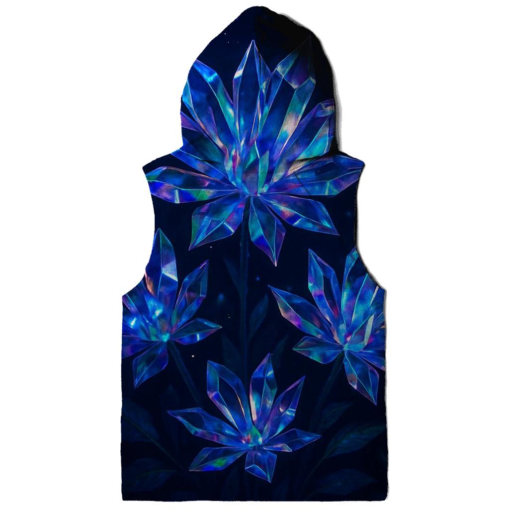Midnight Prism Garden embroidered hoodies