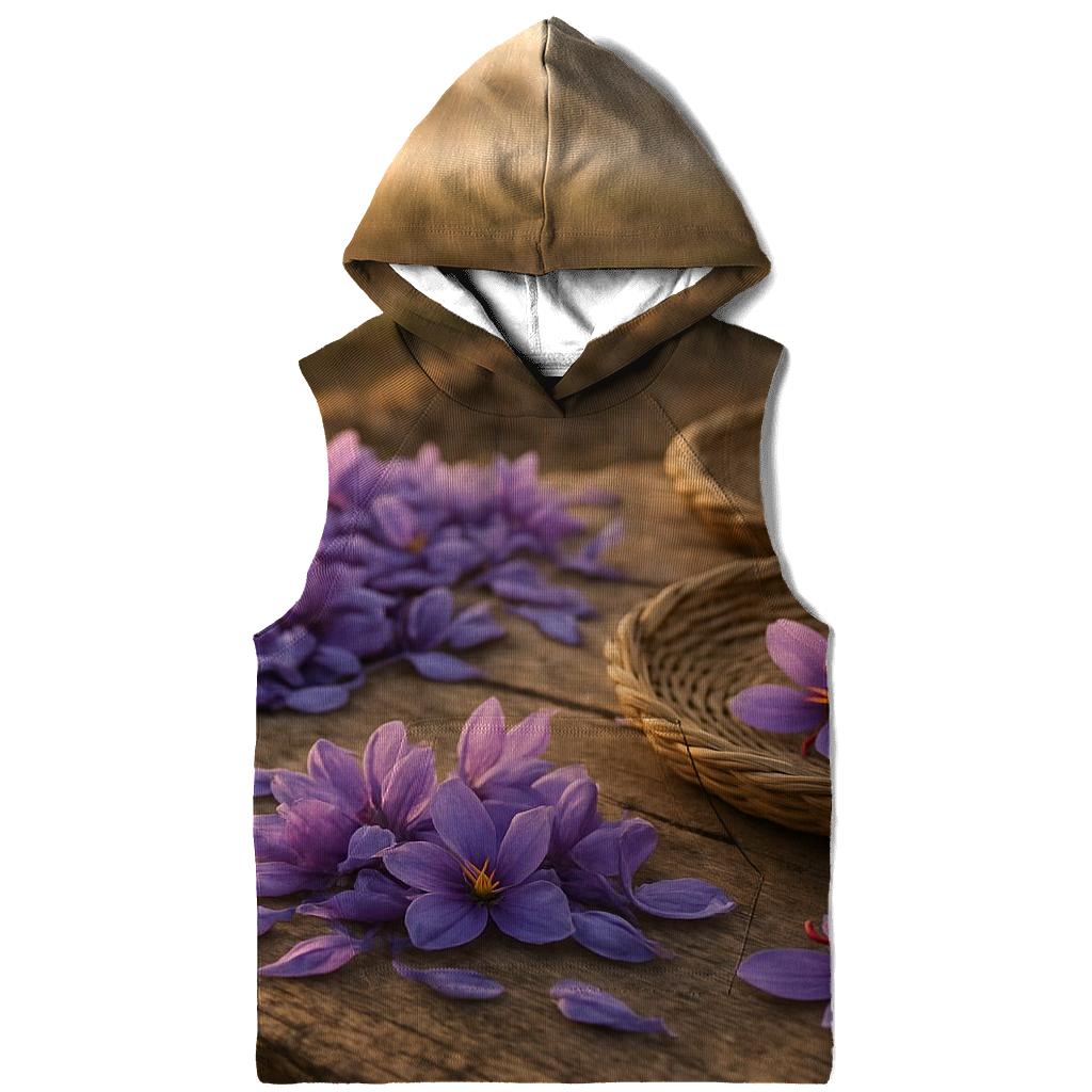 Saffron Crocus Harvest Trays In Autumn Field designer hoodies