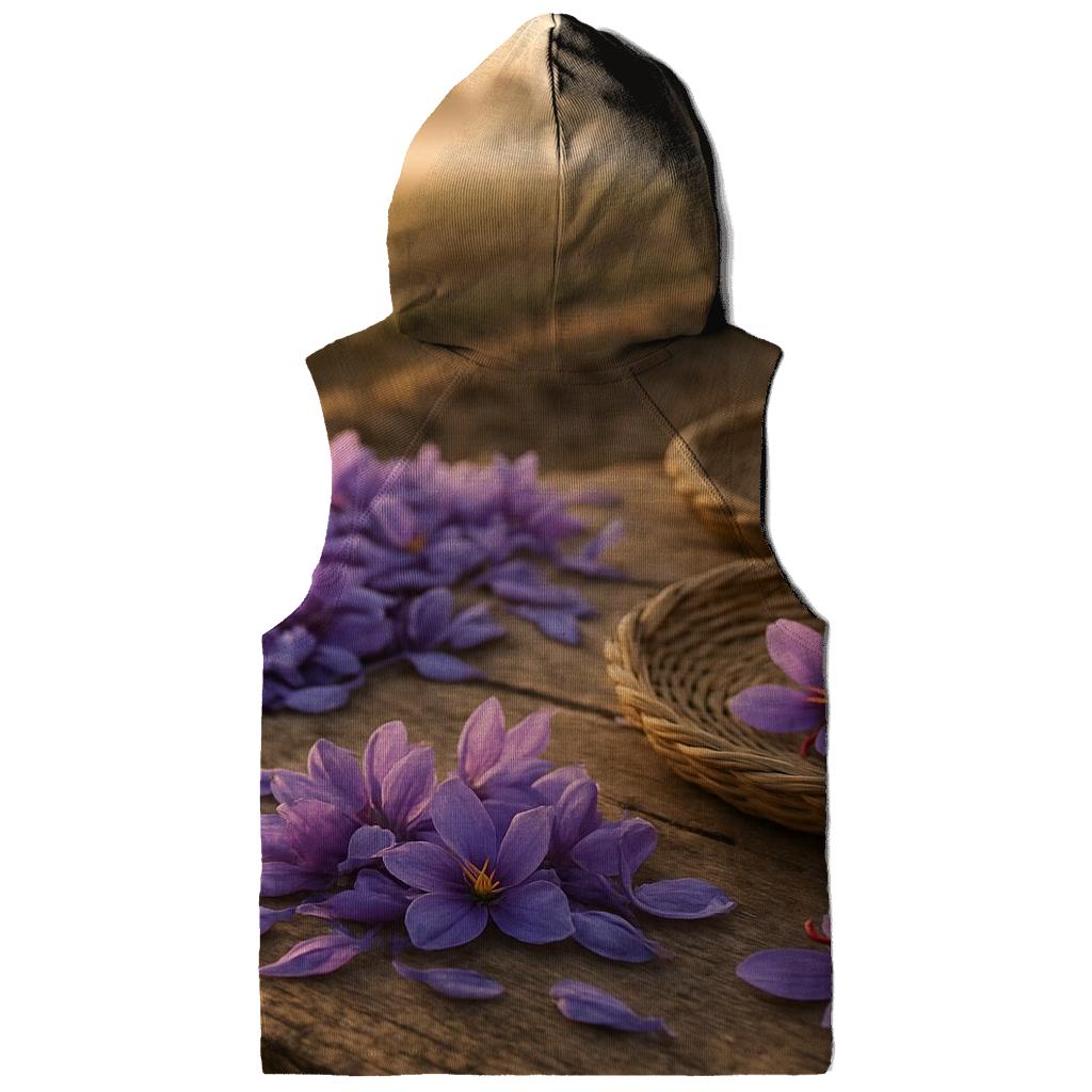 Saffron Crocus Harvest Trays In Autumn Field designer hoodies