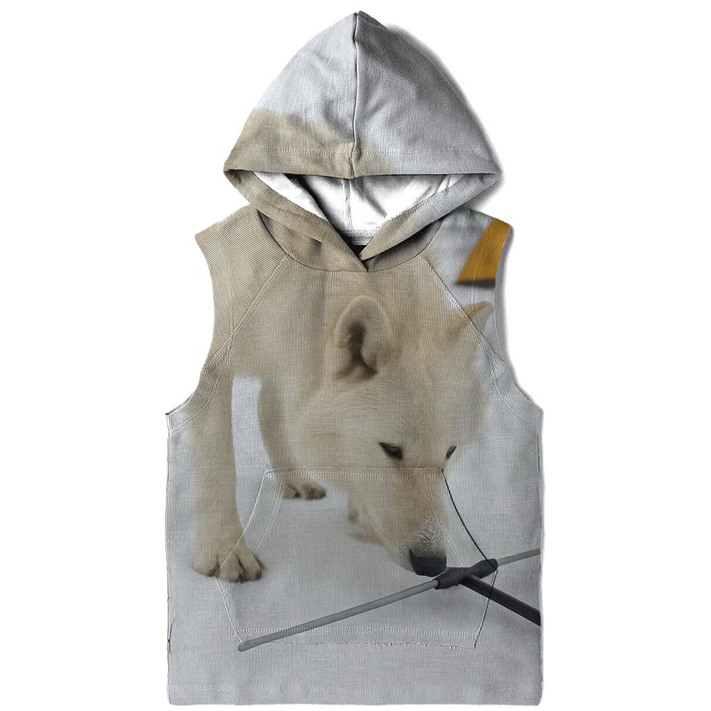 Arctic Wolf Research Collar Check At A Tundra Field Camp graphic hoodies