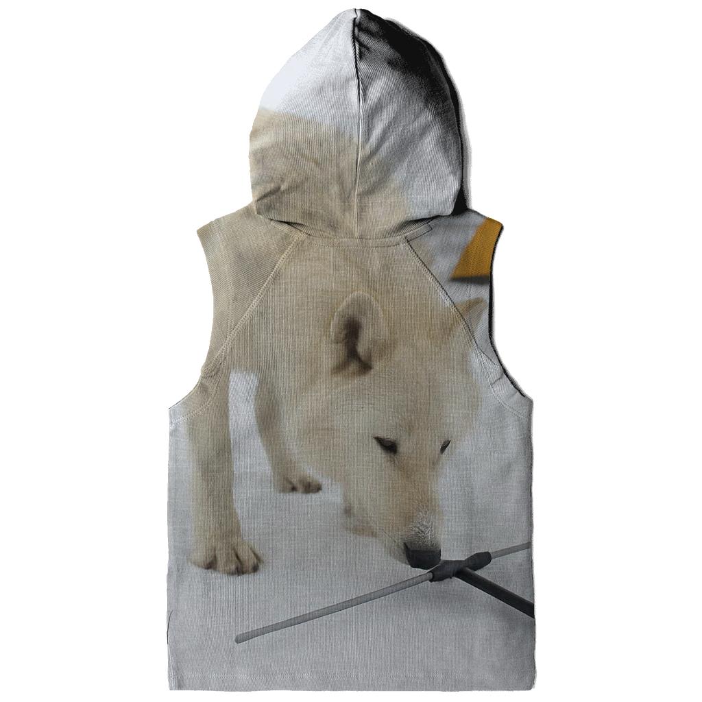 Arctic Wolf Research Collar Check At A Tundra Field Camp graphic hoodies