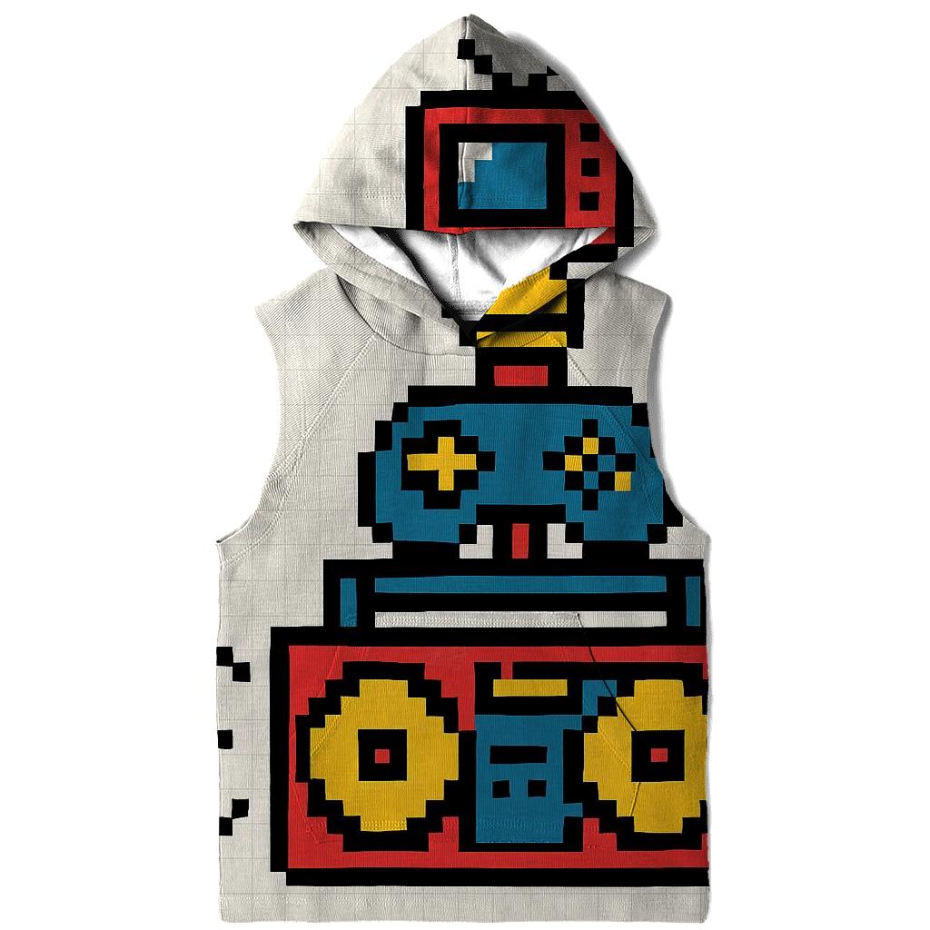 Pixel Arcade Boombox Totem lightweight hoodies