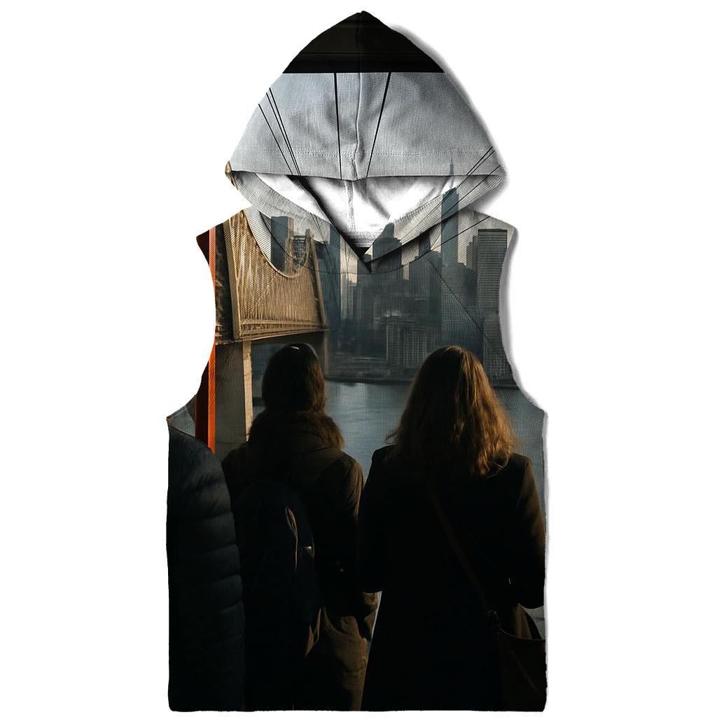 Roosevelt Island Tram Window Over The East River pullover hoodies