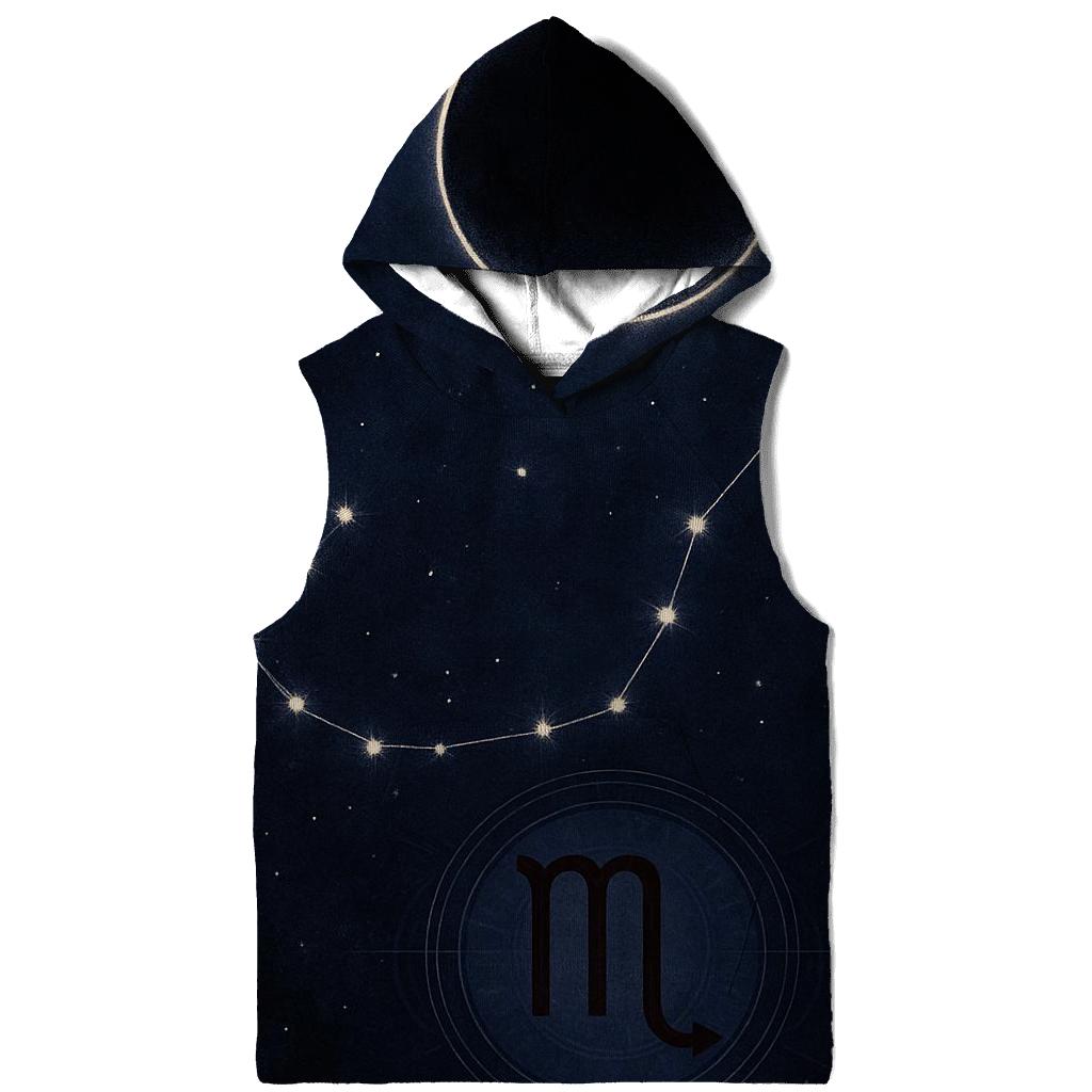 Scorpio Lunar Eclipse Constellation Seal embroidered hoodies