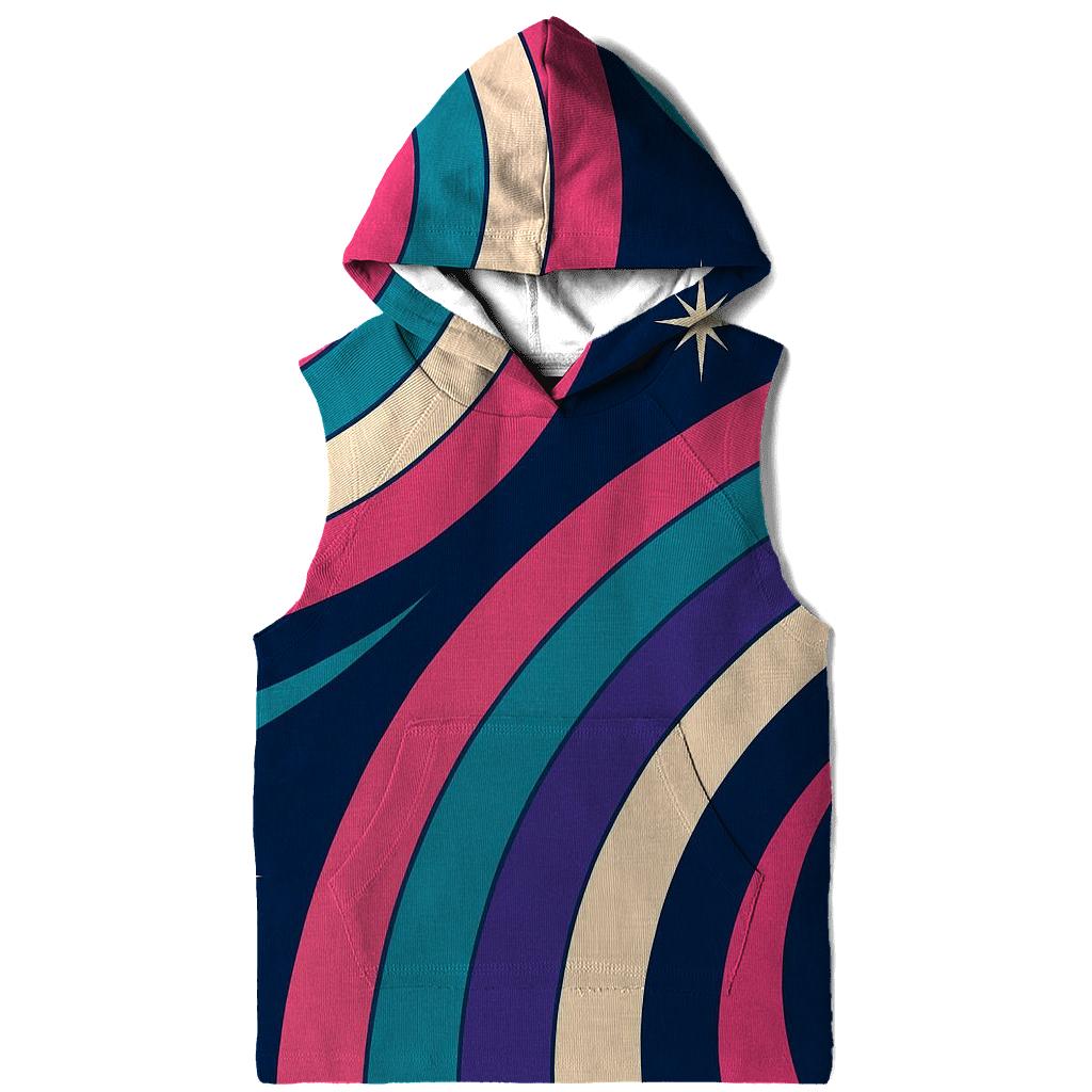 Roller Rink Neon Pathways embroidered hoodies