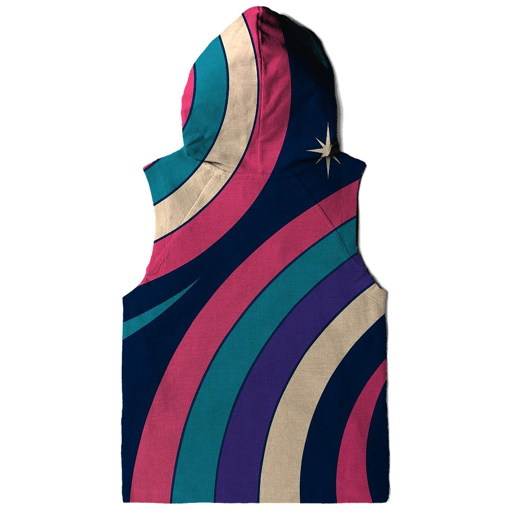 Roller Rink Neon Pathways embroidered hoodies