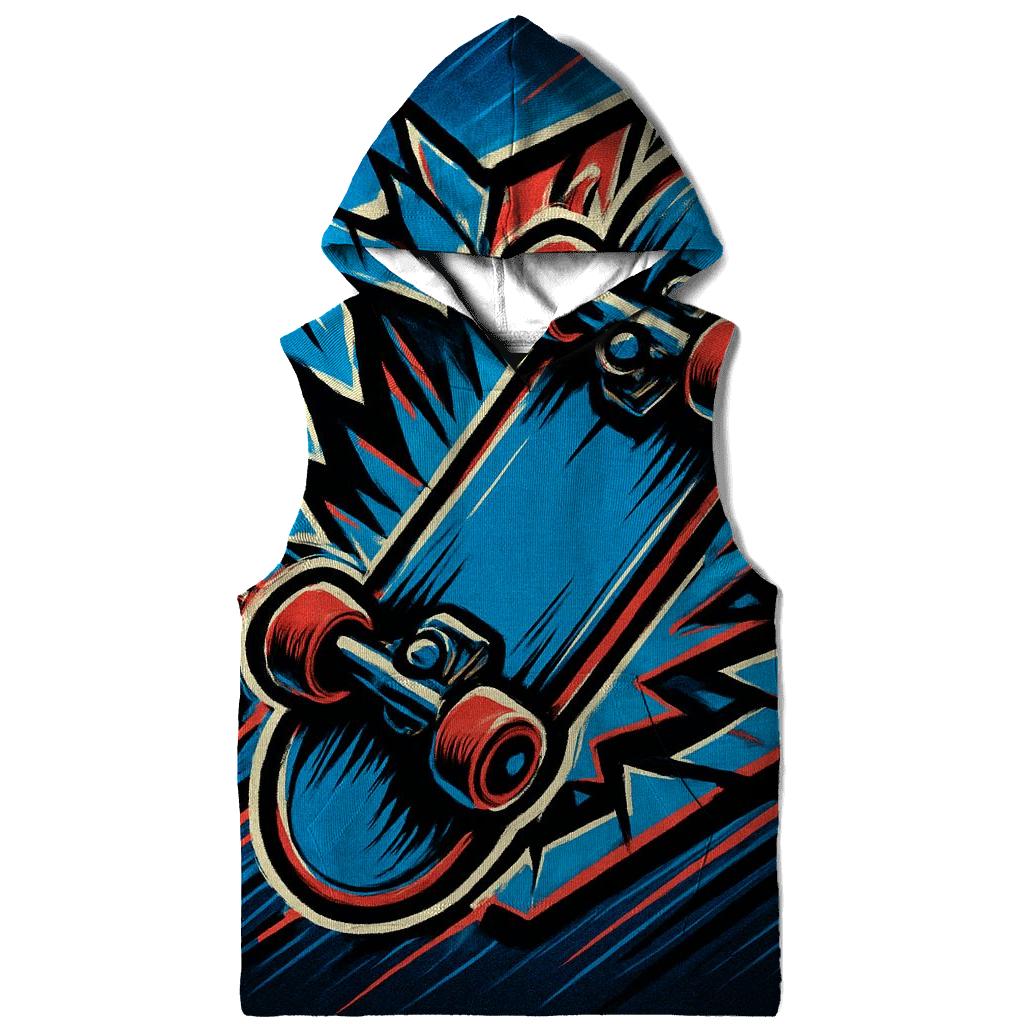 Chromatic Rift Skate Emblem lightweight hoodies