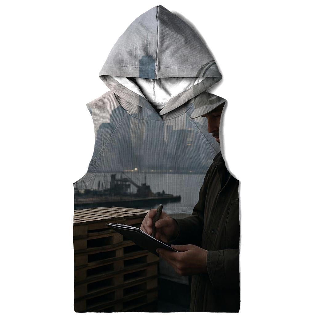 Brooklyn Navy Yard Dawn With Working Waterfront Skyline hoodie designs