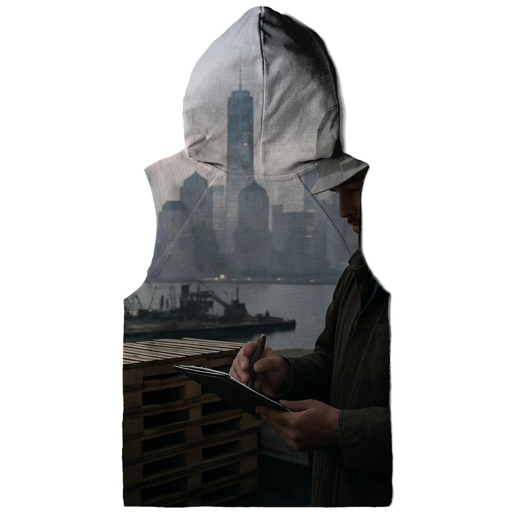 Brooklyn Navy Yard Dawn With Working Waterfront Skyline hoodie designs