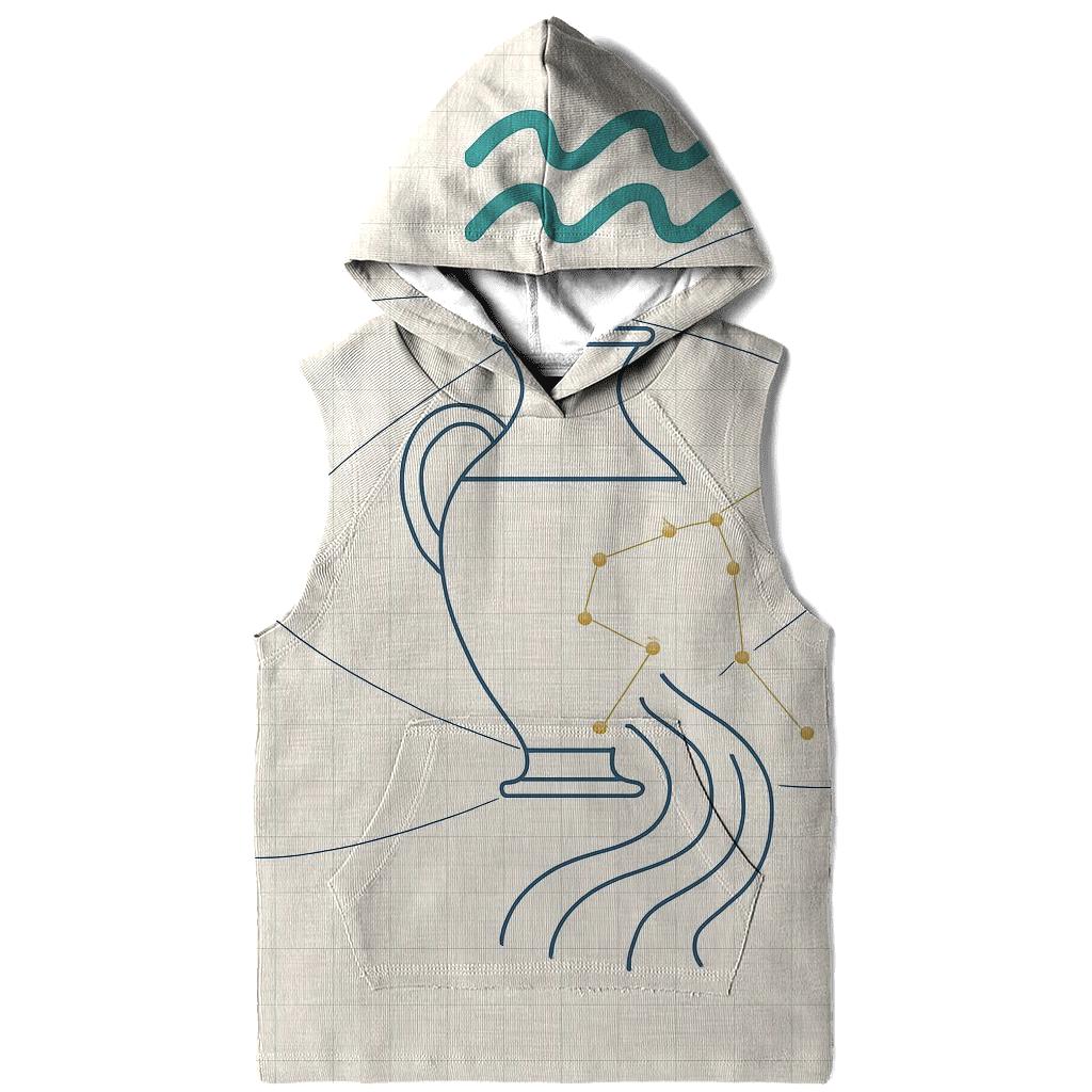 Aquarius Water Bearer Orbital Blueprint designer hoodies