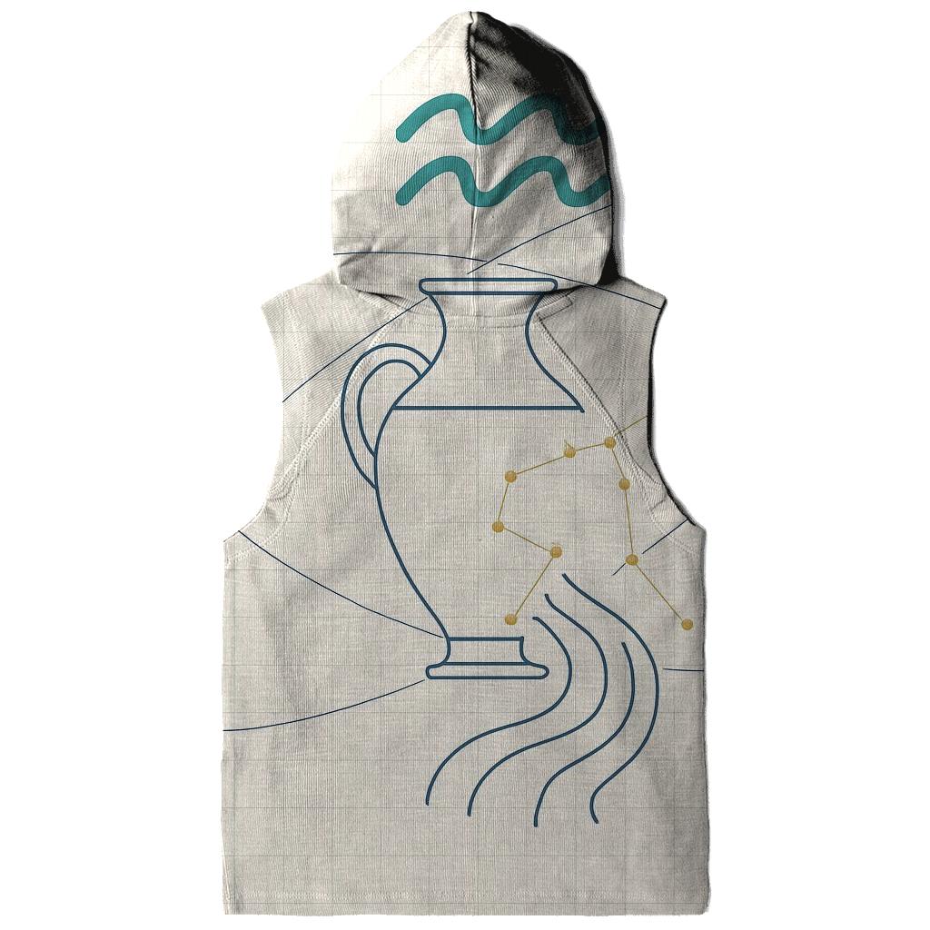 Aquarius Water Bearer Orbital Blueprint designer hoodies