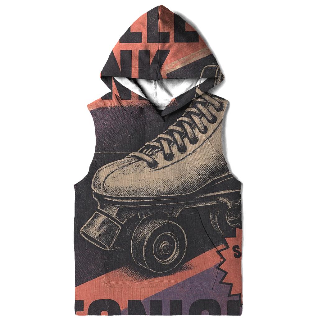 Retro 1990s Roller Rink Night Flyer With Neon Fade custom hoodies