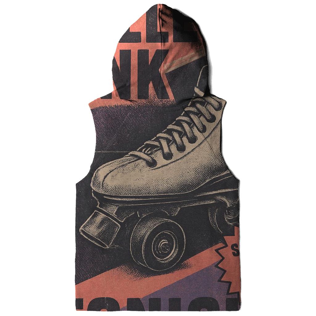 Retro 1990s Roller Rink Night Flyer With Neon Fade custom hoodies