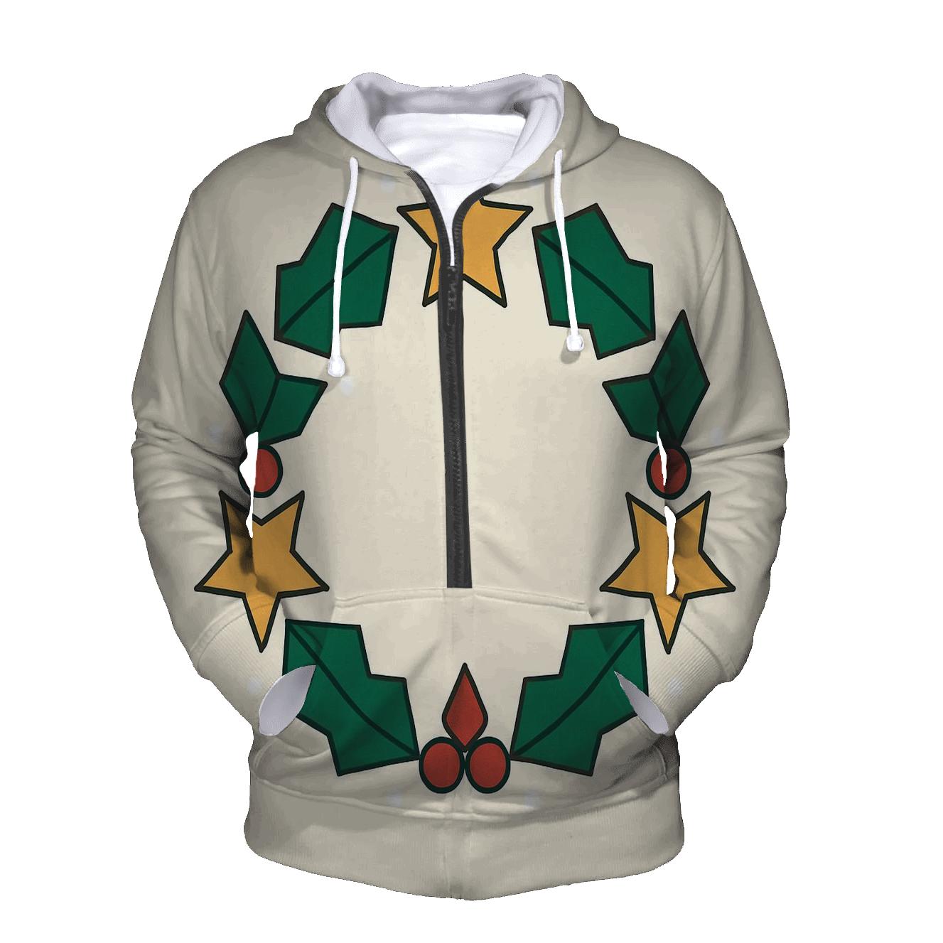 Celestial Holly Star Wreath custom hoodies