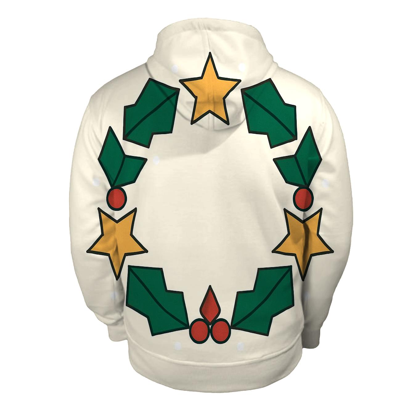 Celestial Holly Star Wreath custom hoodies