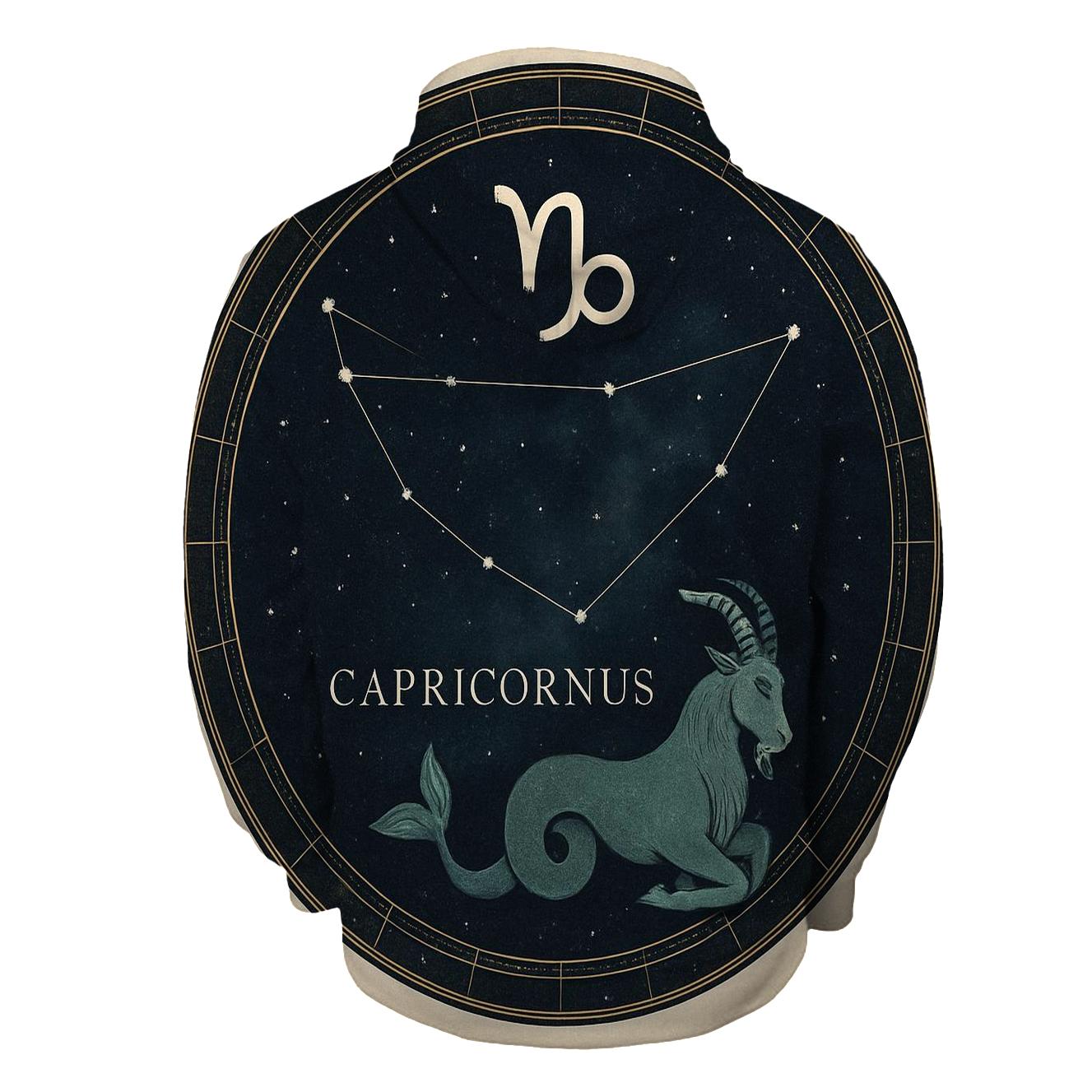 Capricorn Sea Goat Star Chart Emblem custom hoodies