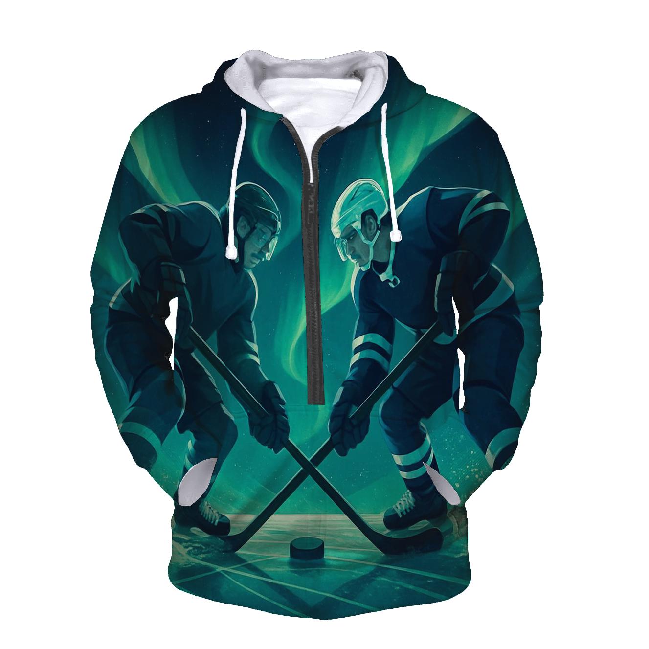 Aurora Ice Hockey Faceoff hoodie styles