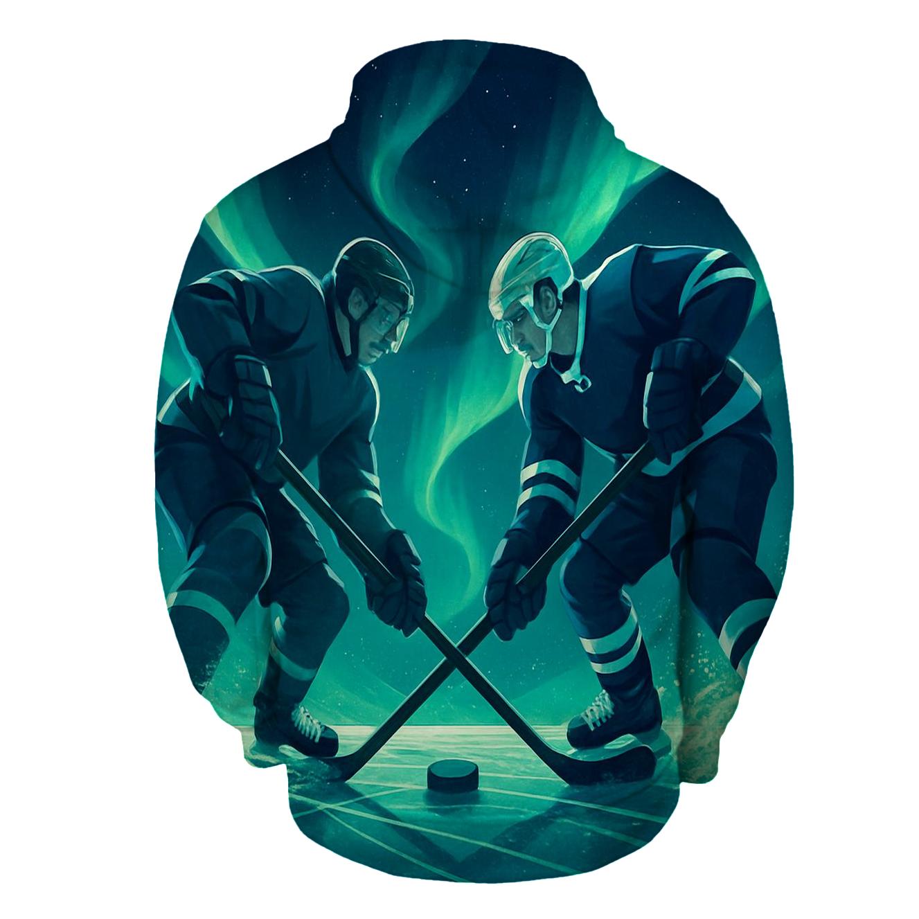 Aurora Ice Hockey Faceoff hoodie styles
