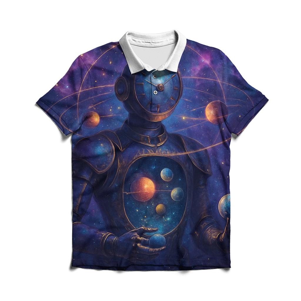 The Orrery Of Living Nebulas casual sports polo shirts