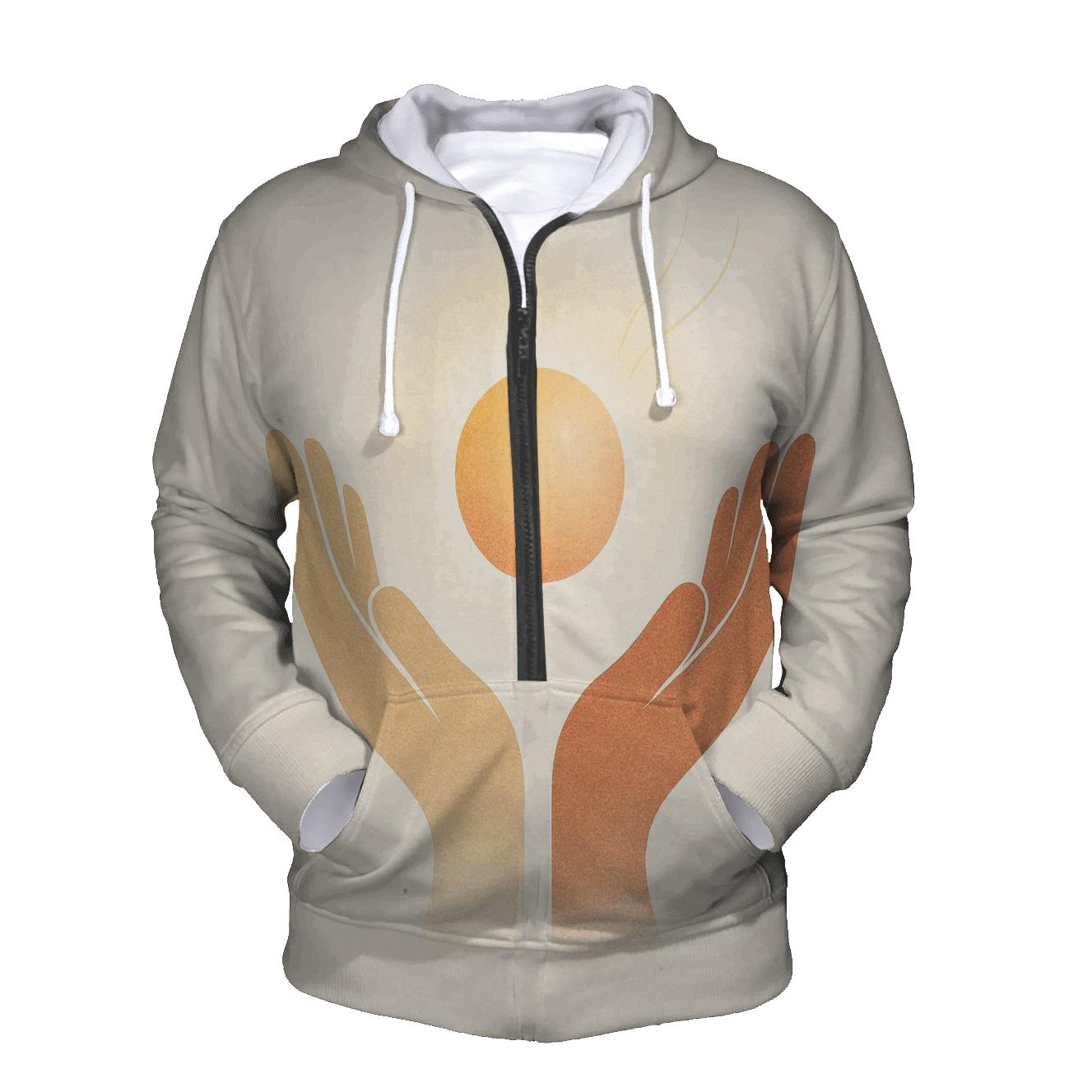 Hands Of Dawn Offering printed hoodies