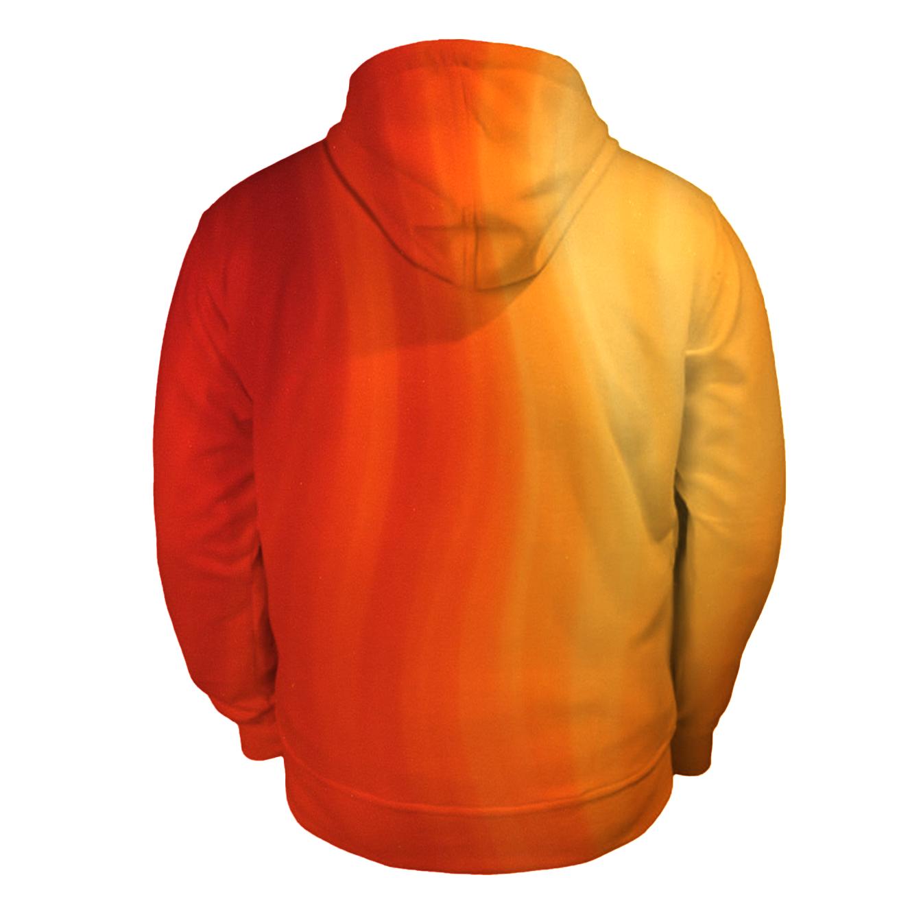 Molten Coral Cascade graphic hoodies