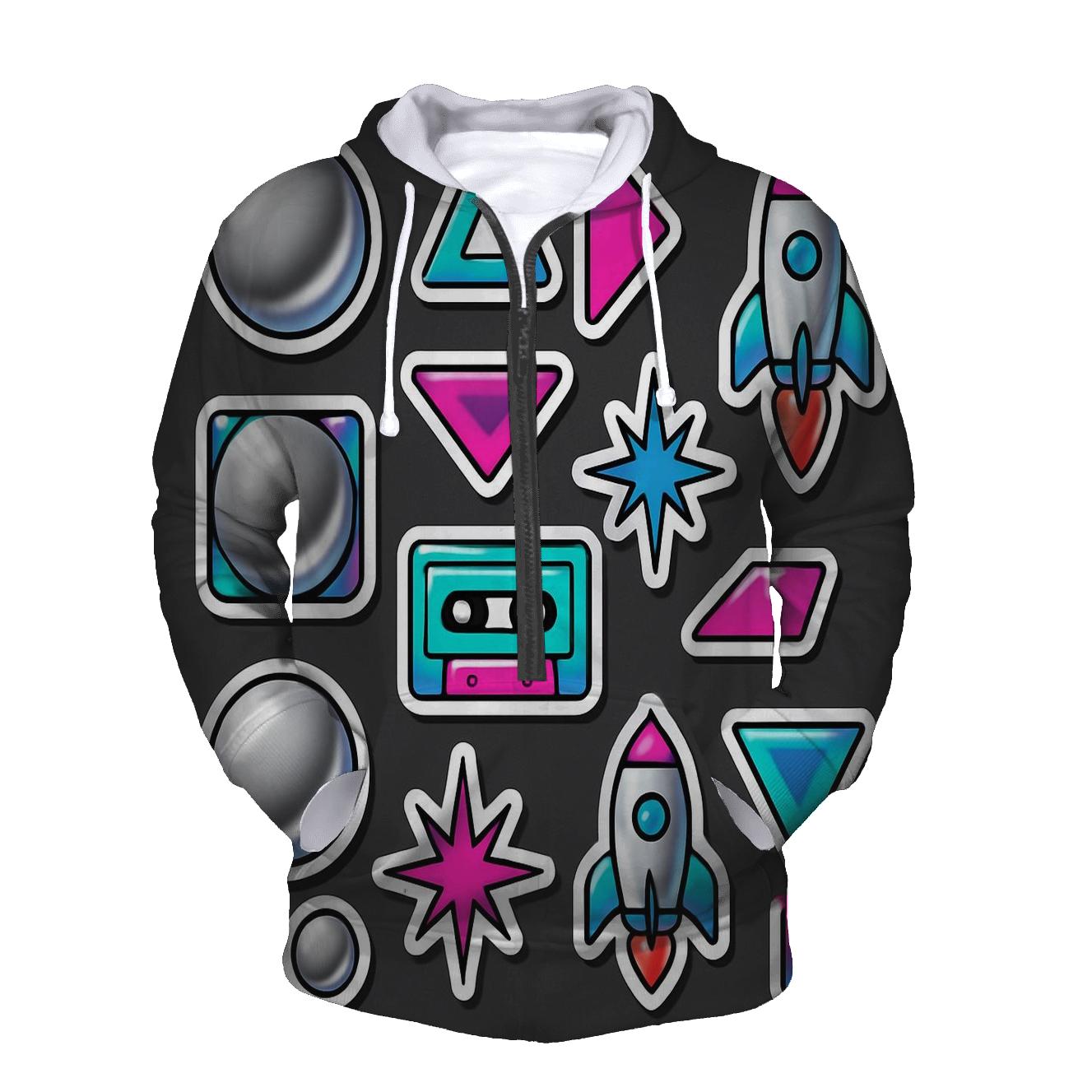 Chrome Orbital Sticker Sheet premium hoodies