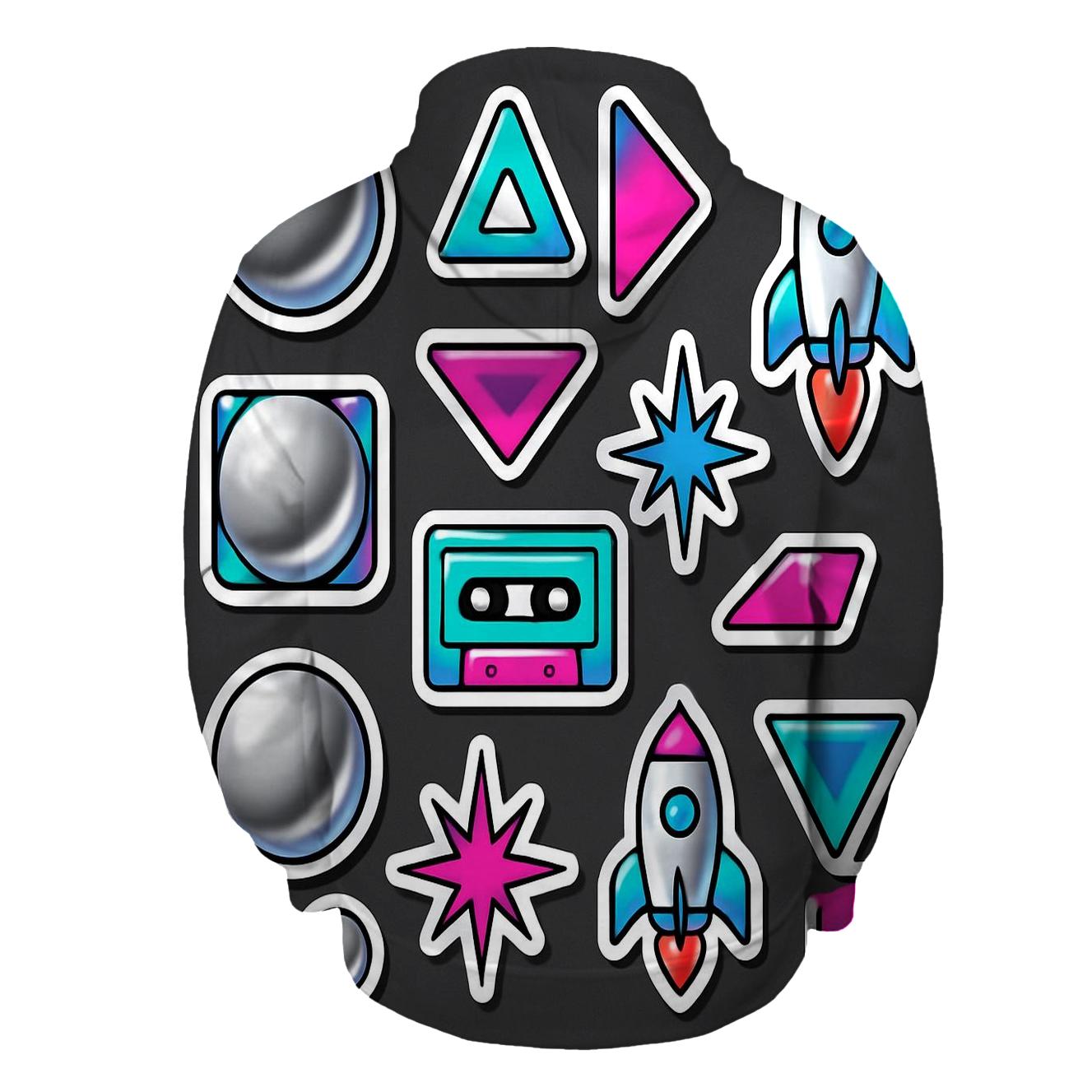 Chrome Orbital Sticker Sheet premium hoodies