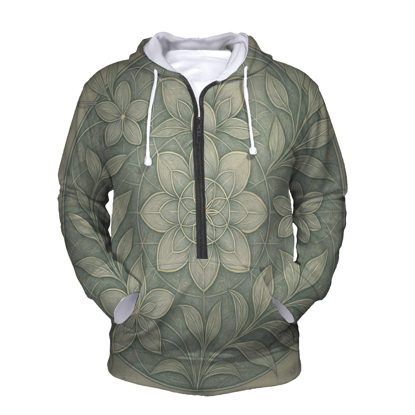 Starlit Geometry Garden lightweight hoodies