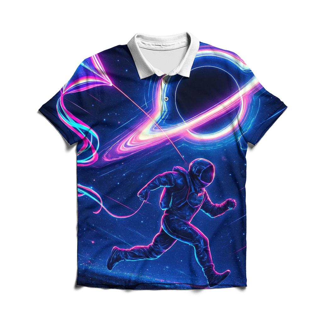 Black Hole Kite Runner custom polo shirts