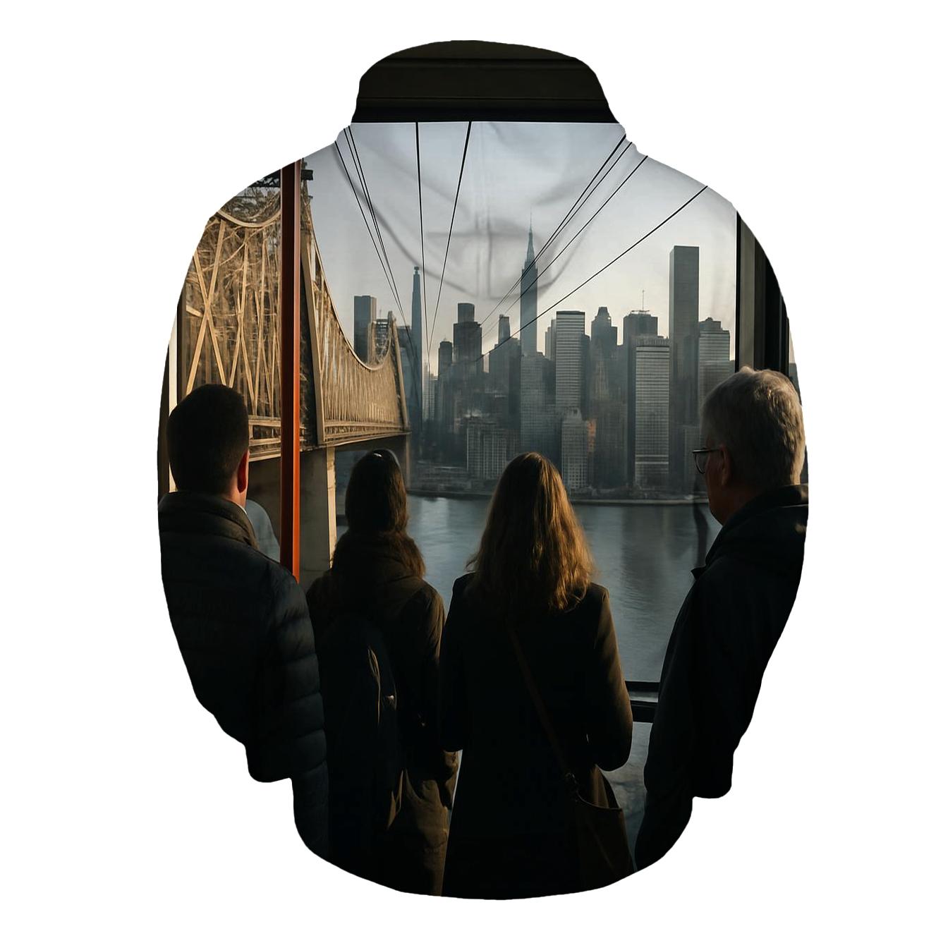 Roosevelt Island Tram Window Over The East River hoodie designs