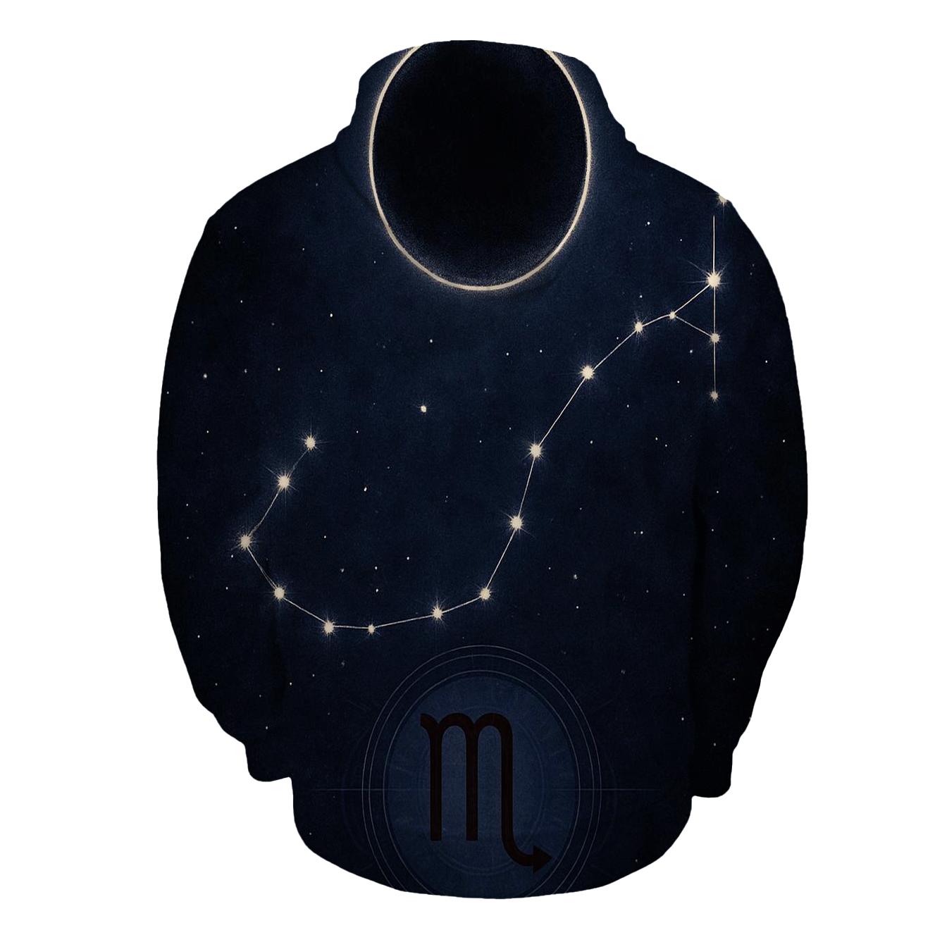 Scorpio Lunar Eclipse Constellation Seal pullover hoodies
