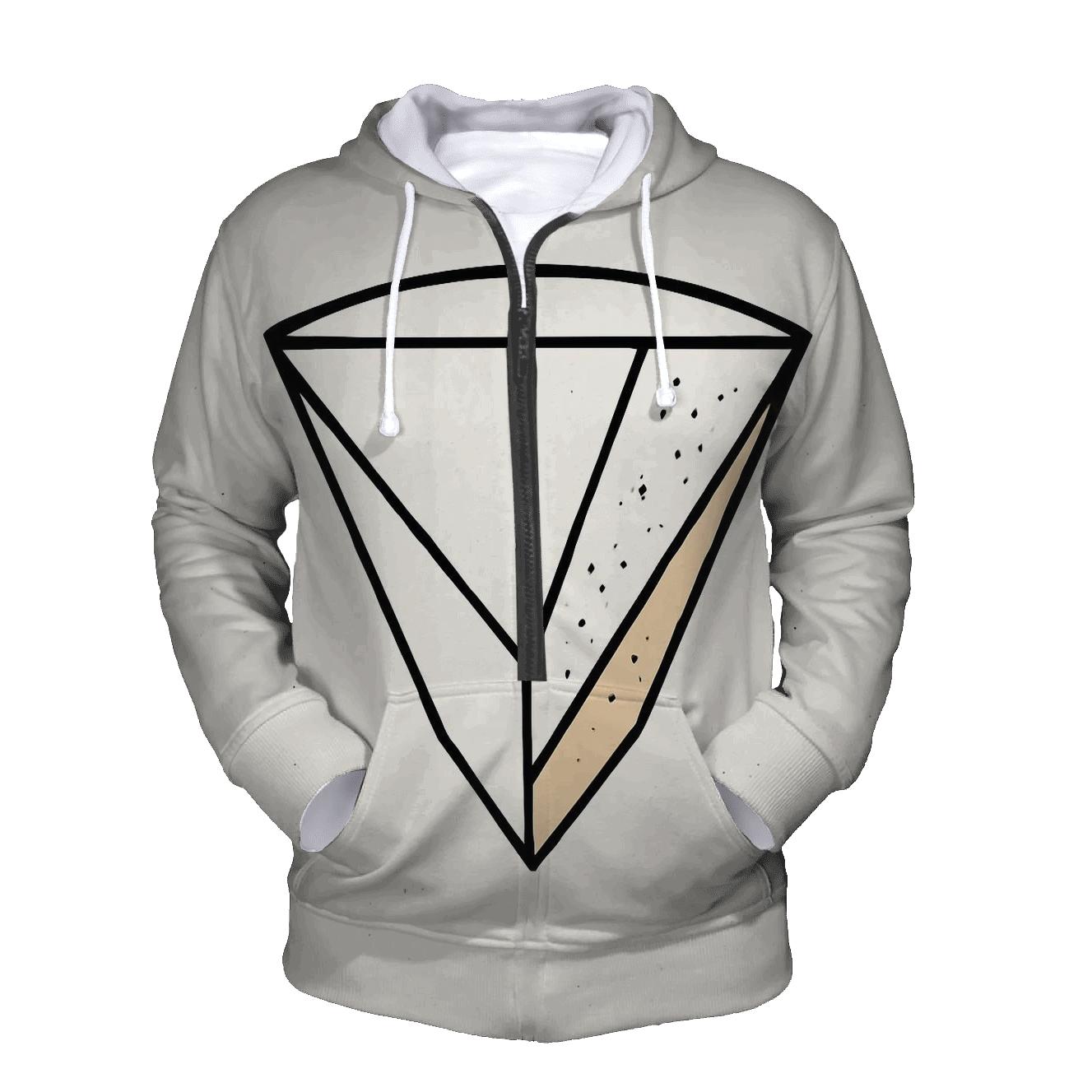 Filter Fold Geometry lightweight hoodies