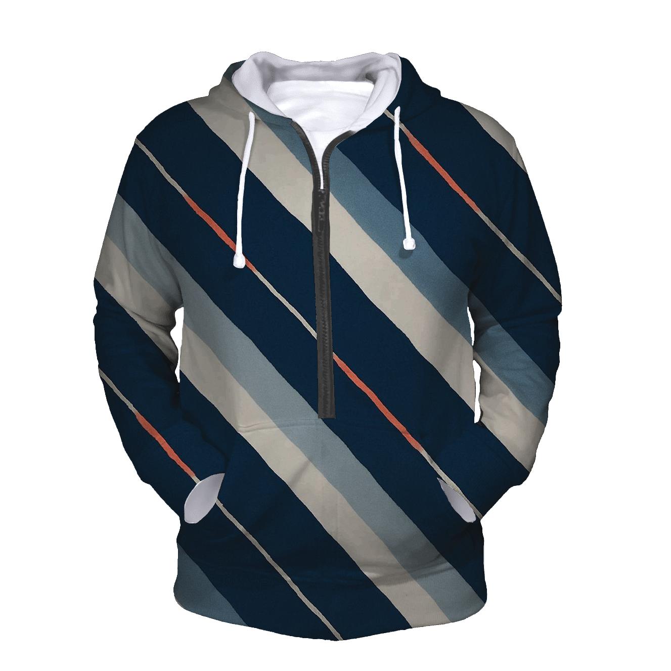 Arashi Comet Rain Pole Wrap Diagonals embroidered hoodies