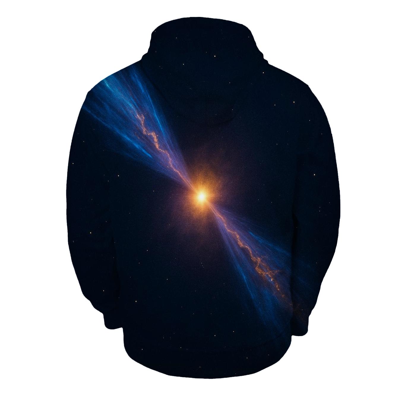 Bipolar Jet Outflow Sheets printed hoodies