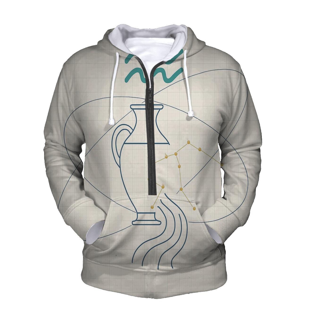 Aquarius Water Bearer Orbital Blueprint custom hoodies