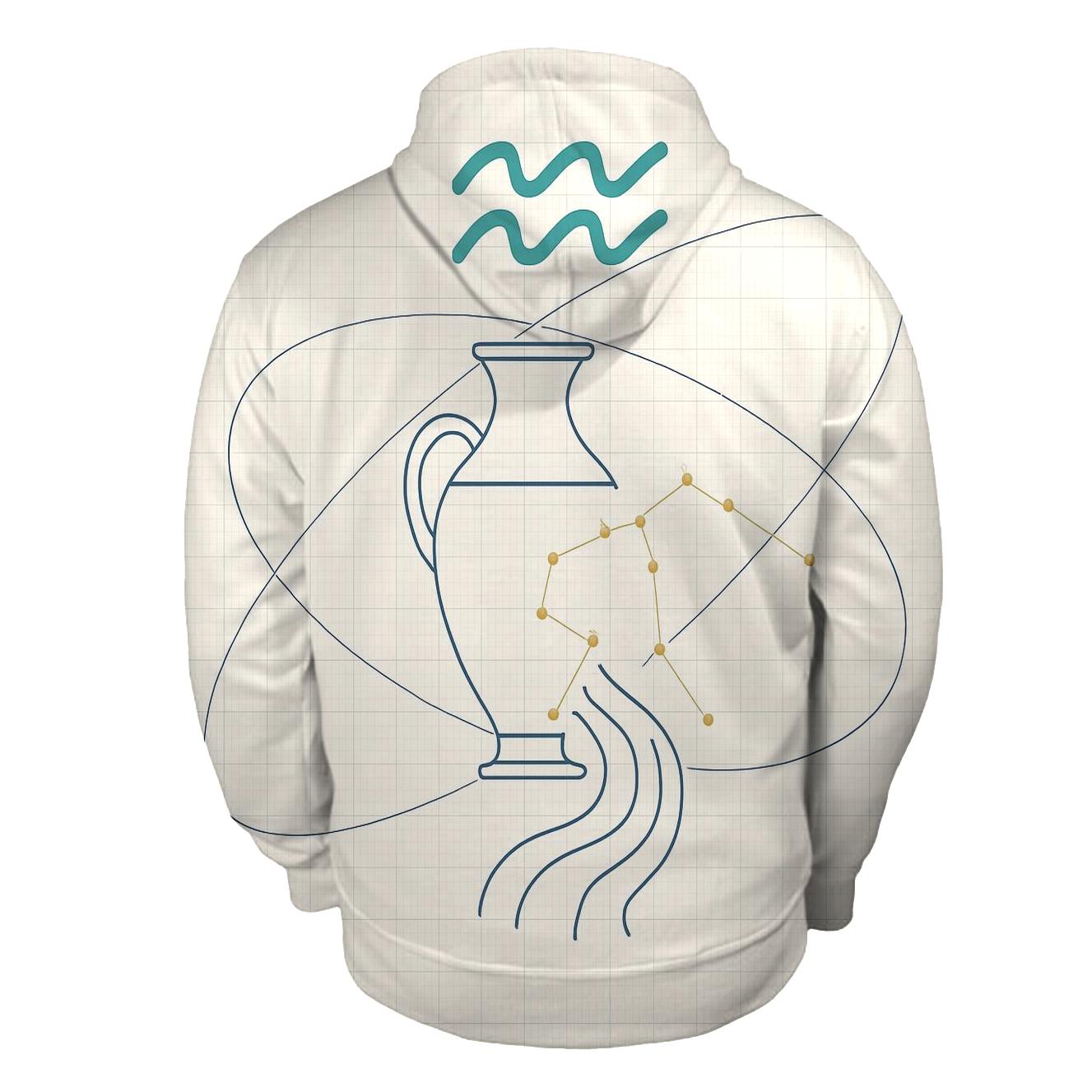 Aquarius Water Bearer Orbital Blueprint custom hoodies